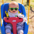 Roshambo Eyewear - Bright Green Sunglasses: Toddler (Ages 2-4) / Chrome Polarized Lens