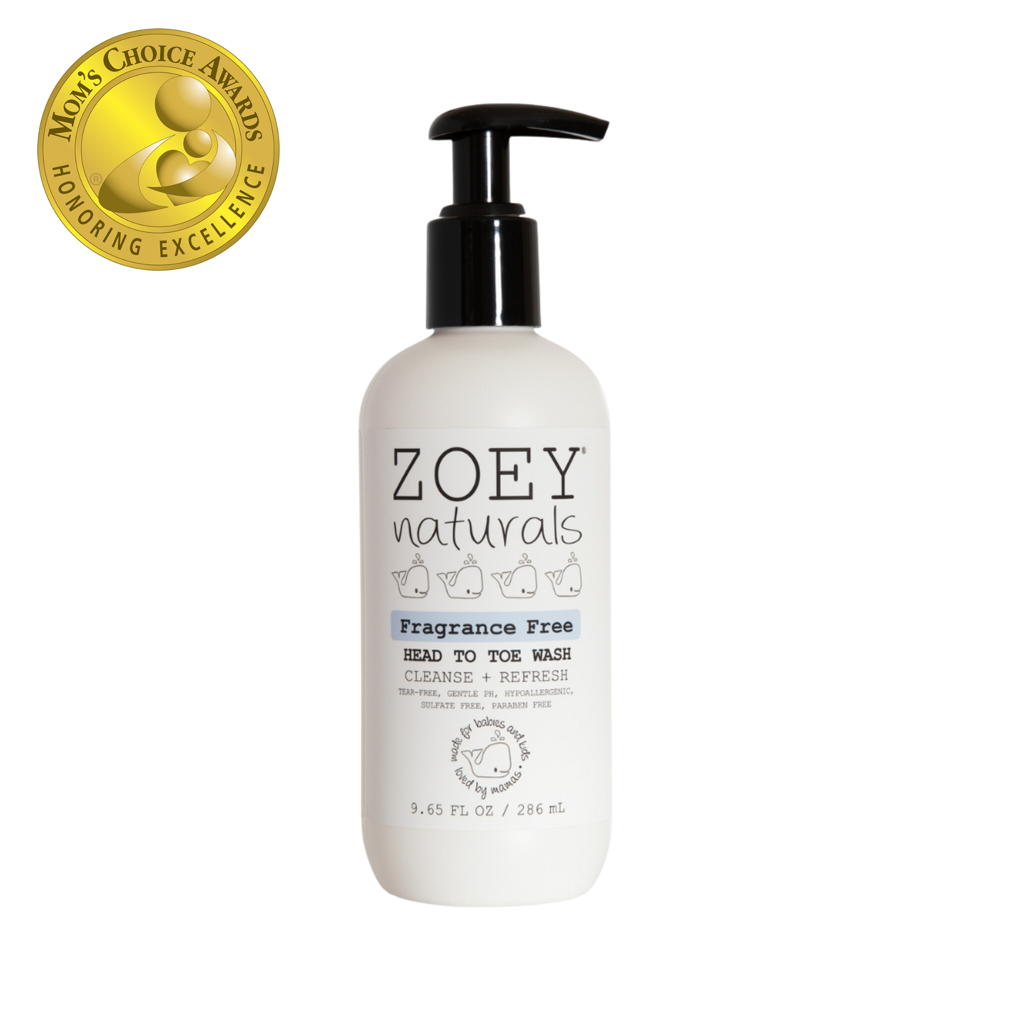 Zoey Naturals - Fragrance Free Head To Toe Wash