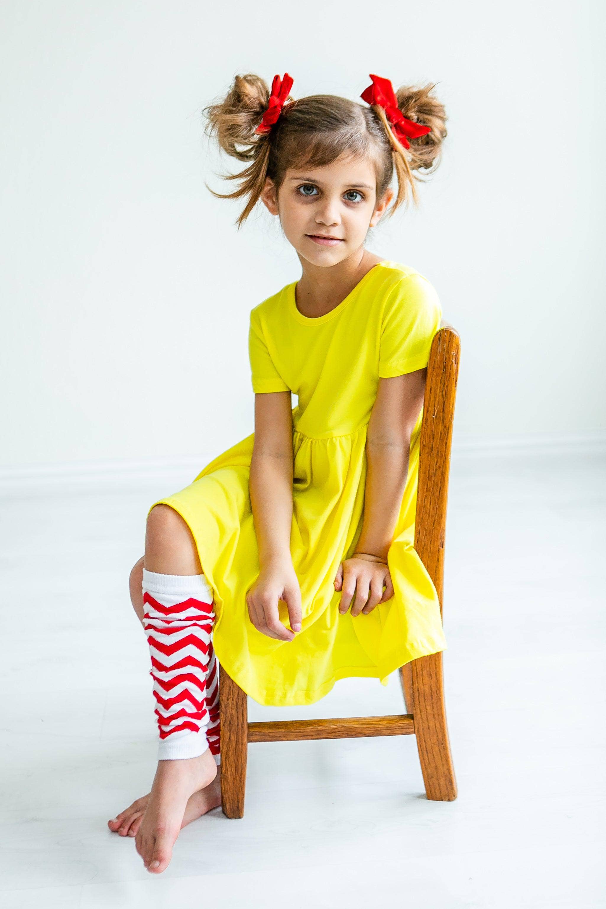 Mila & Rose - Yellow S/S Pocket Twirl Dress