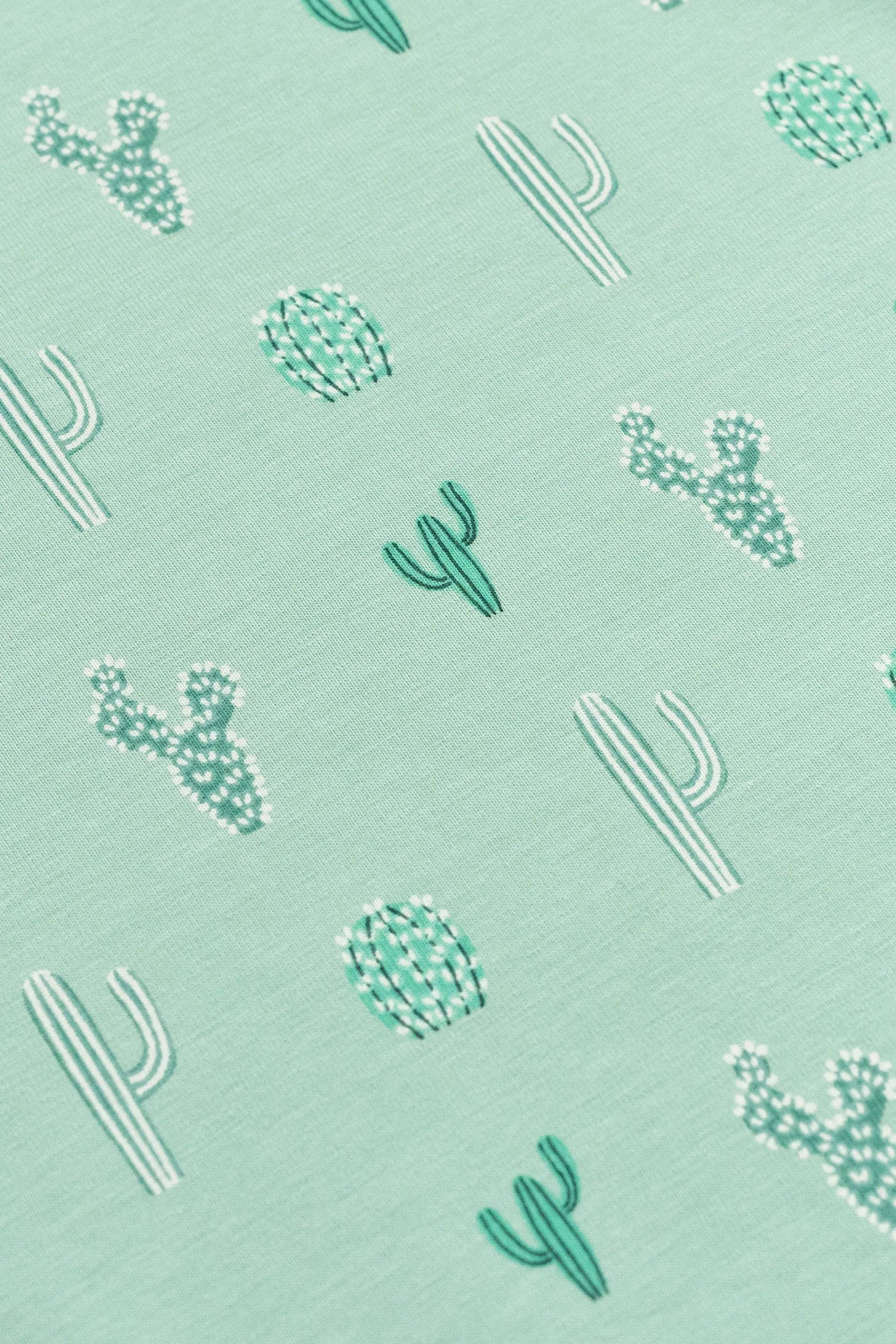 Short Sleeve All Dressed Up Bodysuit_Green Cactus