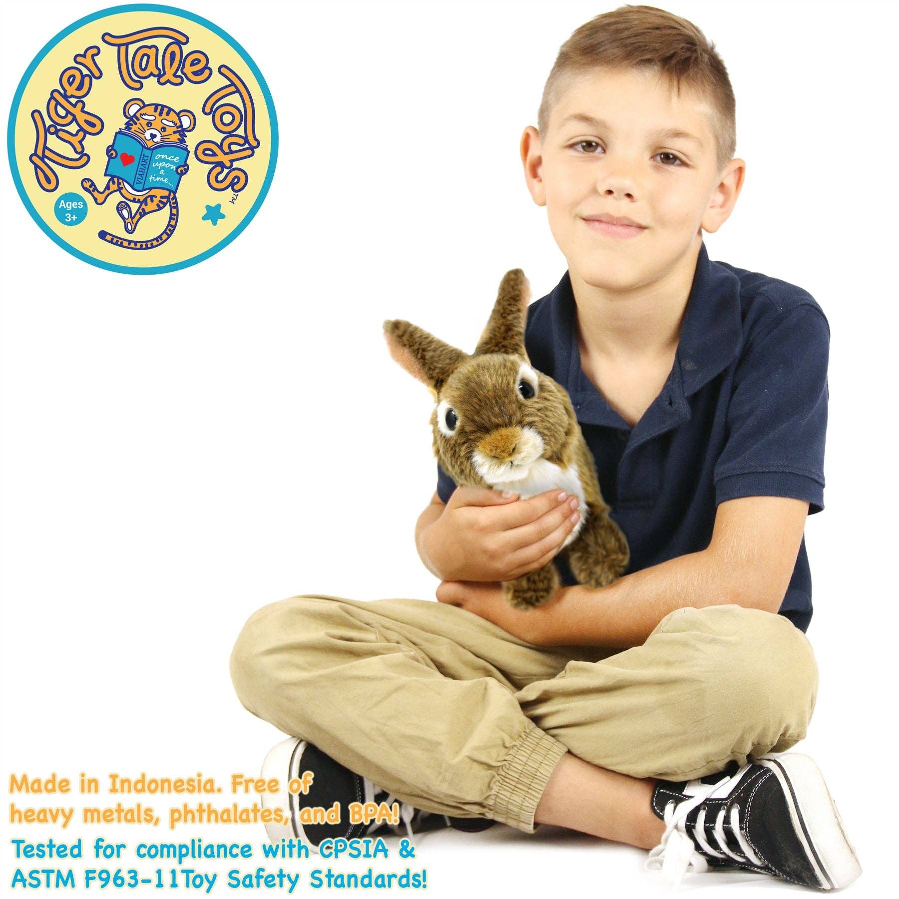 VIAHART Toy Co. - Brigid The Brown Rabbit | 10 Inch Stuffed Animal Plush | By TigerHart Toys