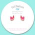 Glitter Butterfly Cutie Stud Earrings