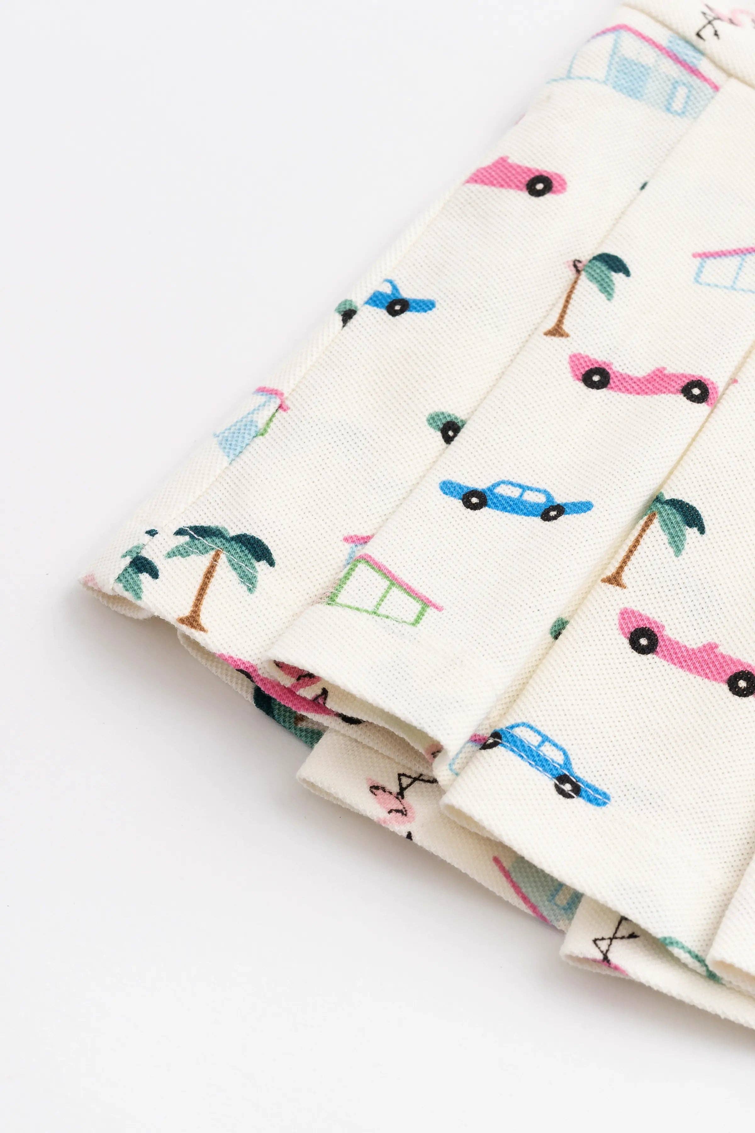 Kid Pleated Tennis Dress_Retro Palm Springs: Girl / Retro Palm Springs