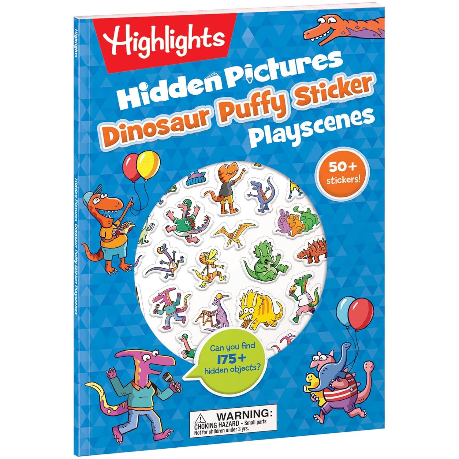 Highlights for Children - Dinosaur Hidden Pictures Puffy Sticker Playscenes