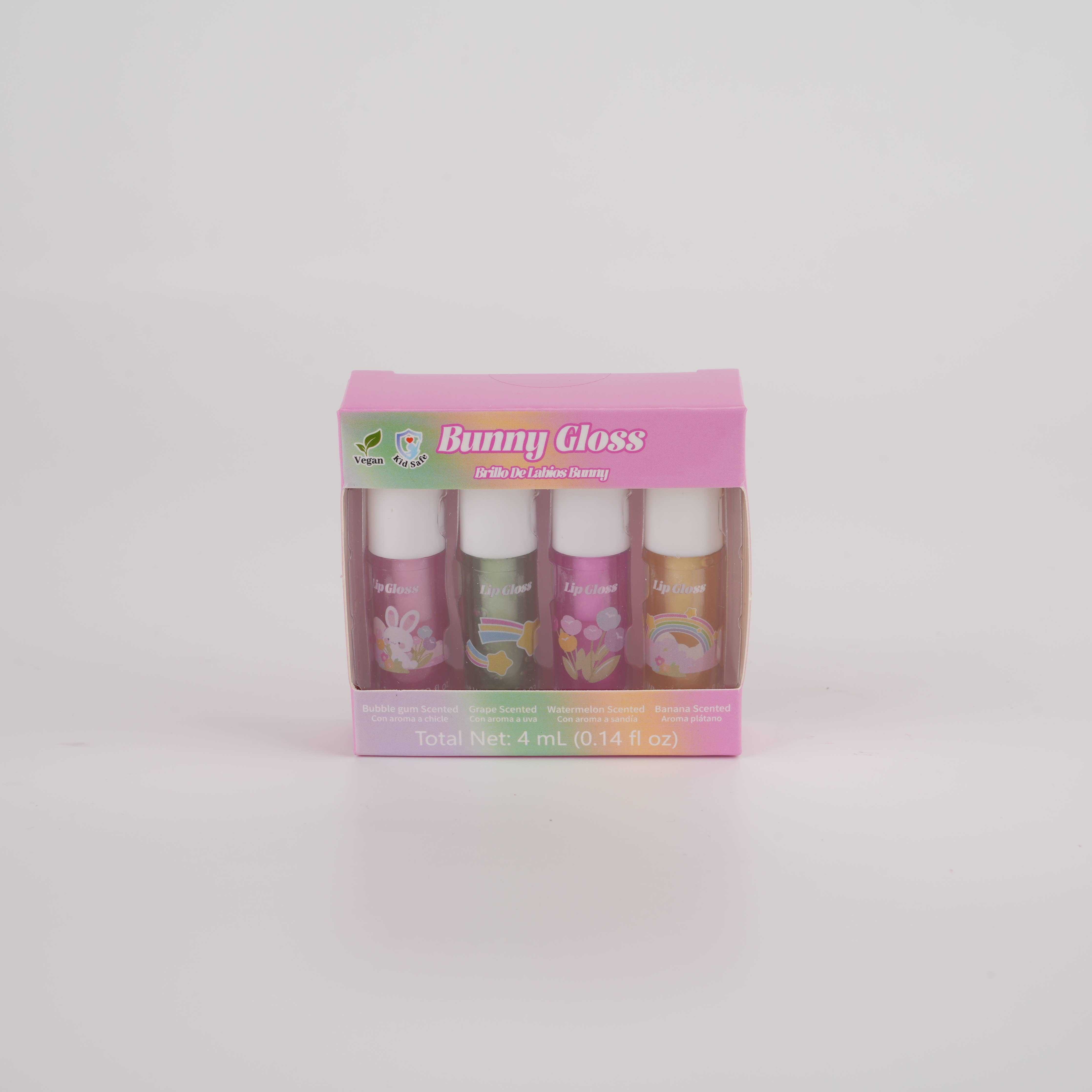 Bunny Gloss – 4-Pack Kids Lip Gloss Set