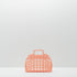 JustforZo boutique, Inc. - Mini Retro Jelly Baskets, Kids Tote & Birthday Party Favor: Magenta