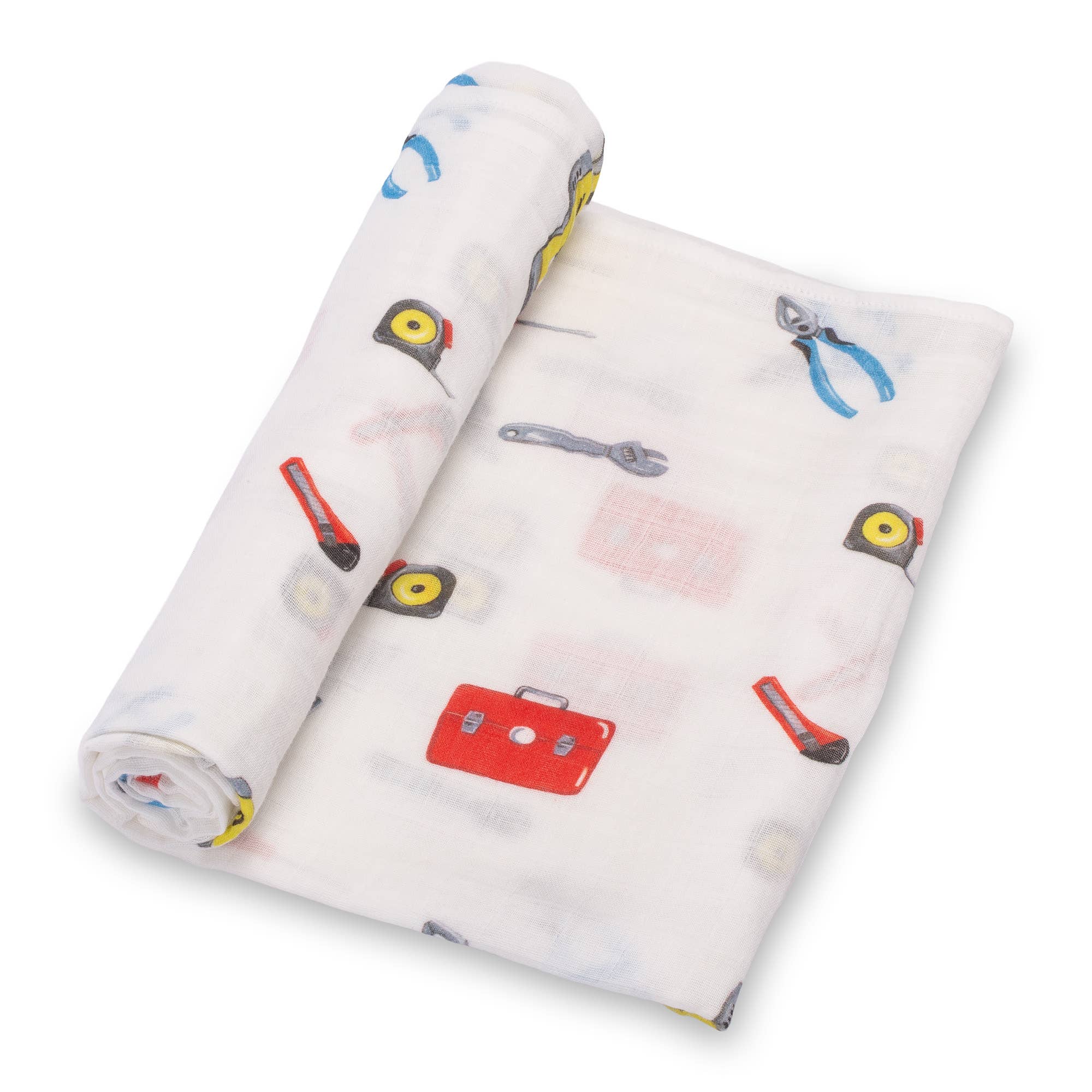 LollyBanks - Toolbox Baby Muslin Swaddle Blanket