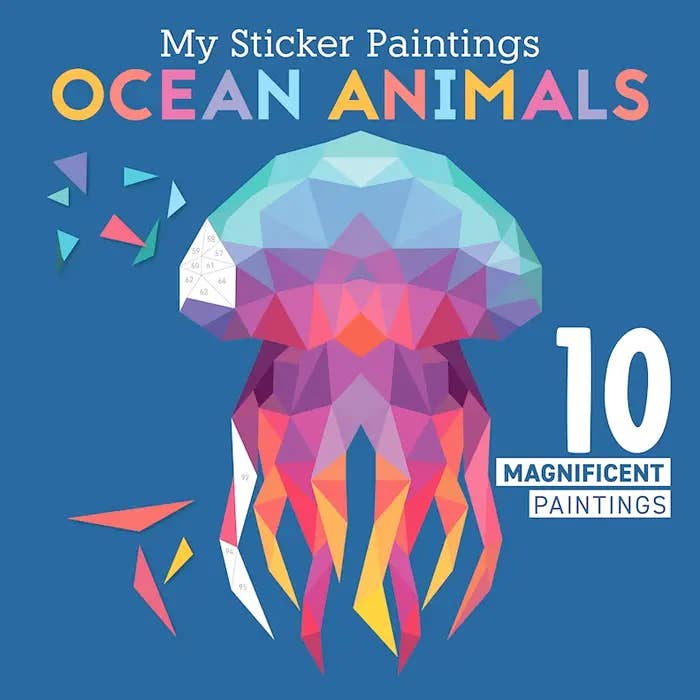 Activity Book - My Sticker Paintings: Ocean Animals