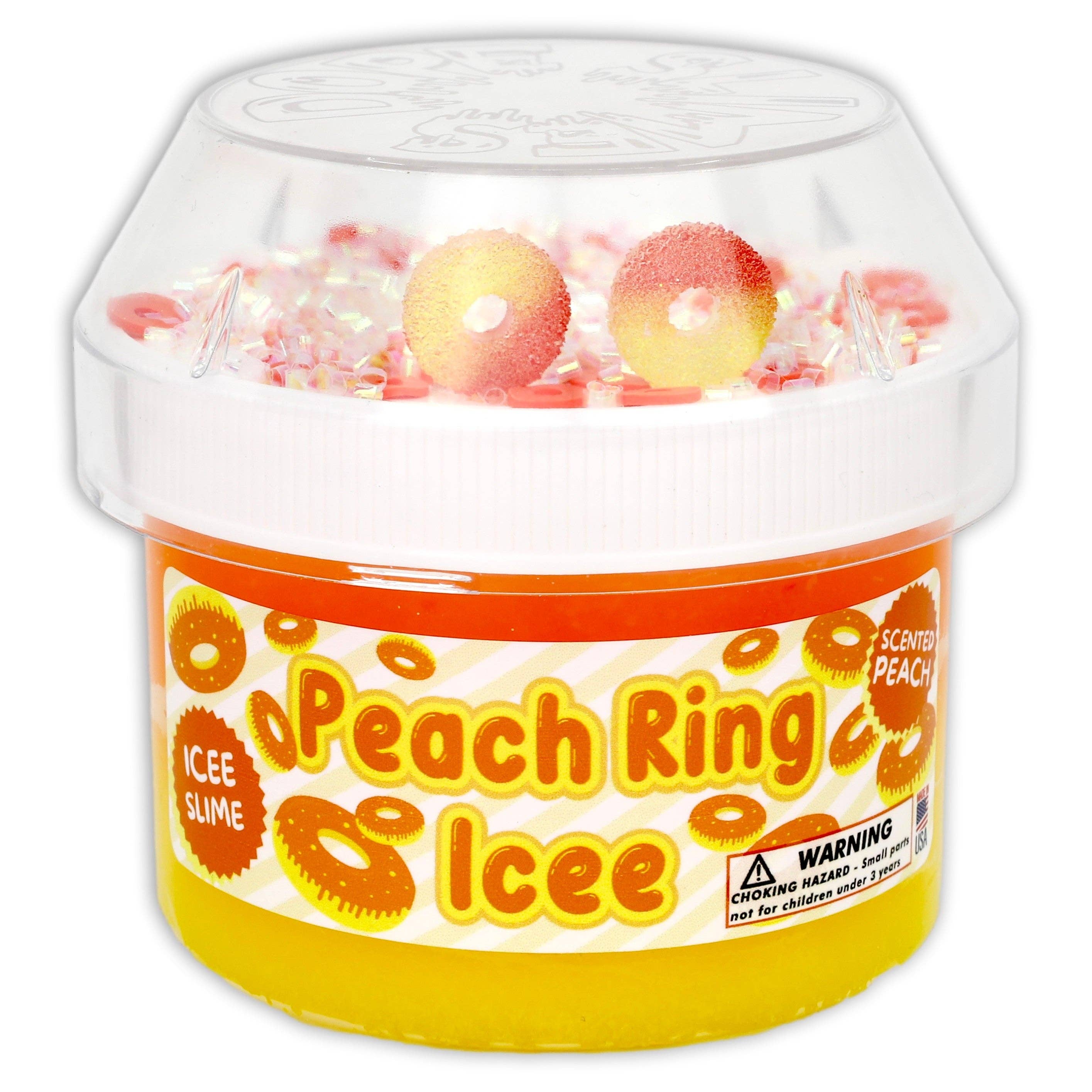 Dope Slimes - Peach Ring Icee - Icee Textured Slime