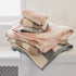 Burt's Bees Baby - Organic Cotton Rugby Stripe Woven Terry Towel & Washcloth Set - Oat: Oat / One Size