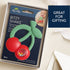 Bitzy Shake™ - Silicone Teether with Rattle: Cherries