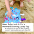 Baby Jack and Company - Mermaid Narwhals Seahorse Learning Lovey Collection