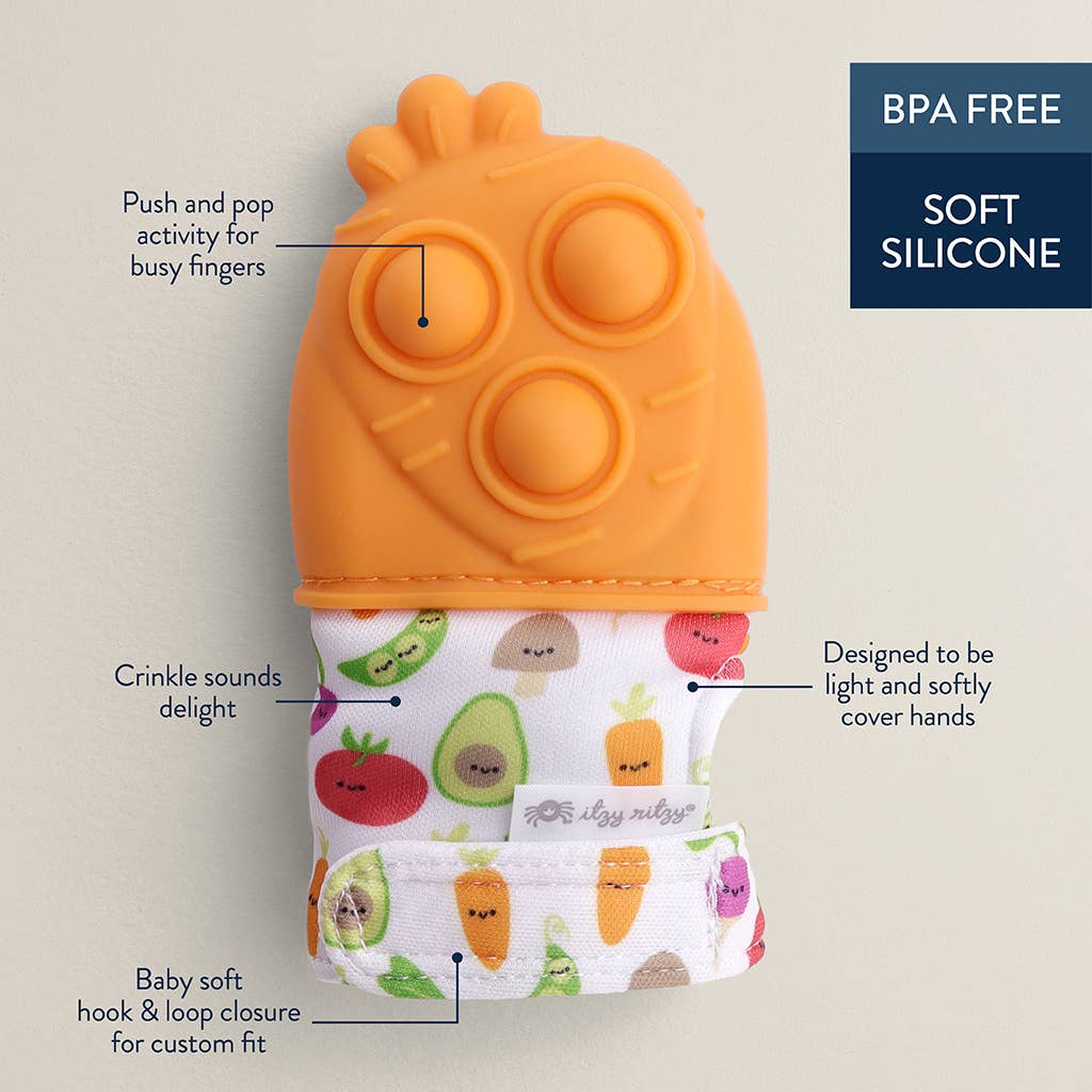 Itzy Ritzy - *NEW OPTION* Itzy Mitt Pop™: Strawberry