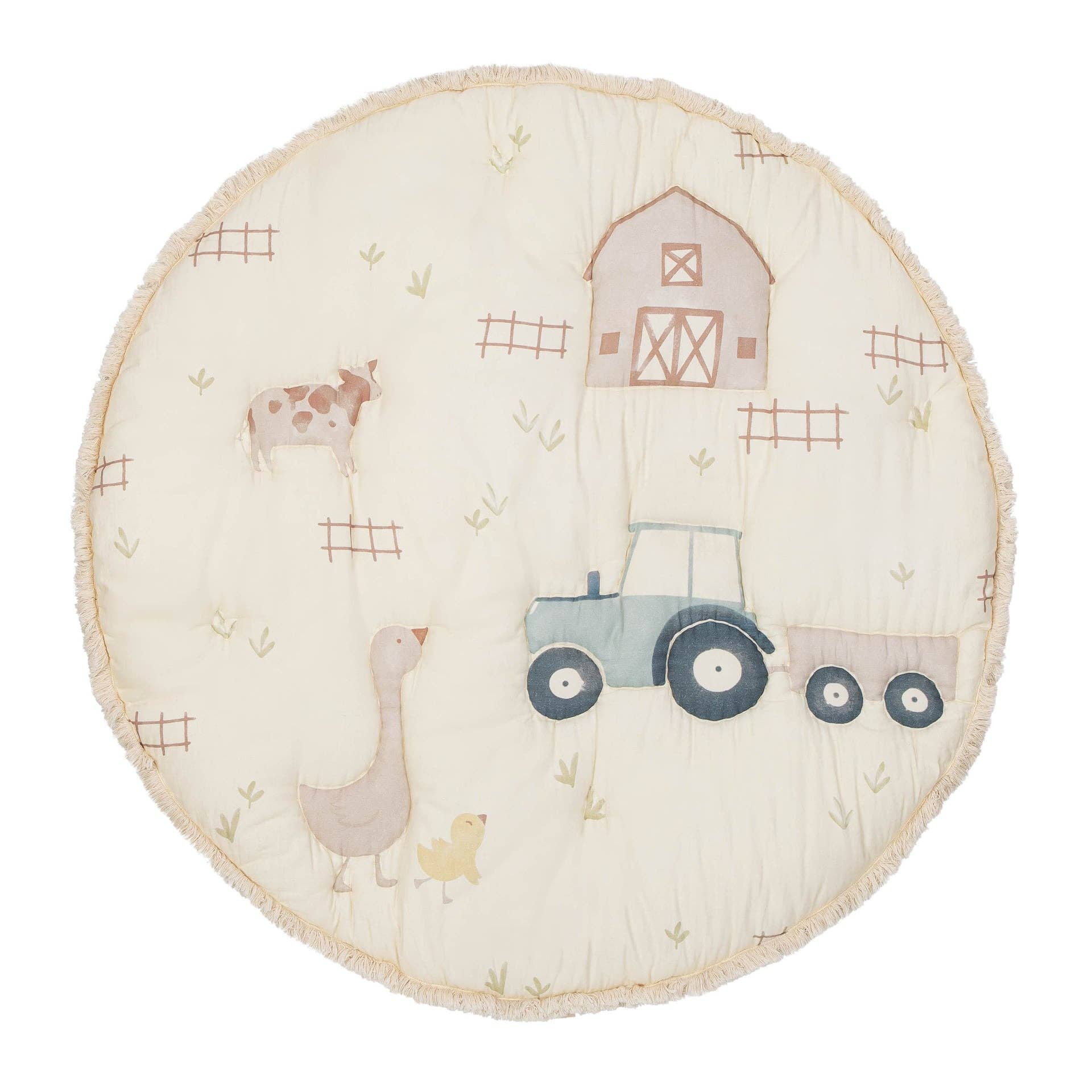 Crane Baby - Charlie Farmhouse Quilted Play Mat