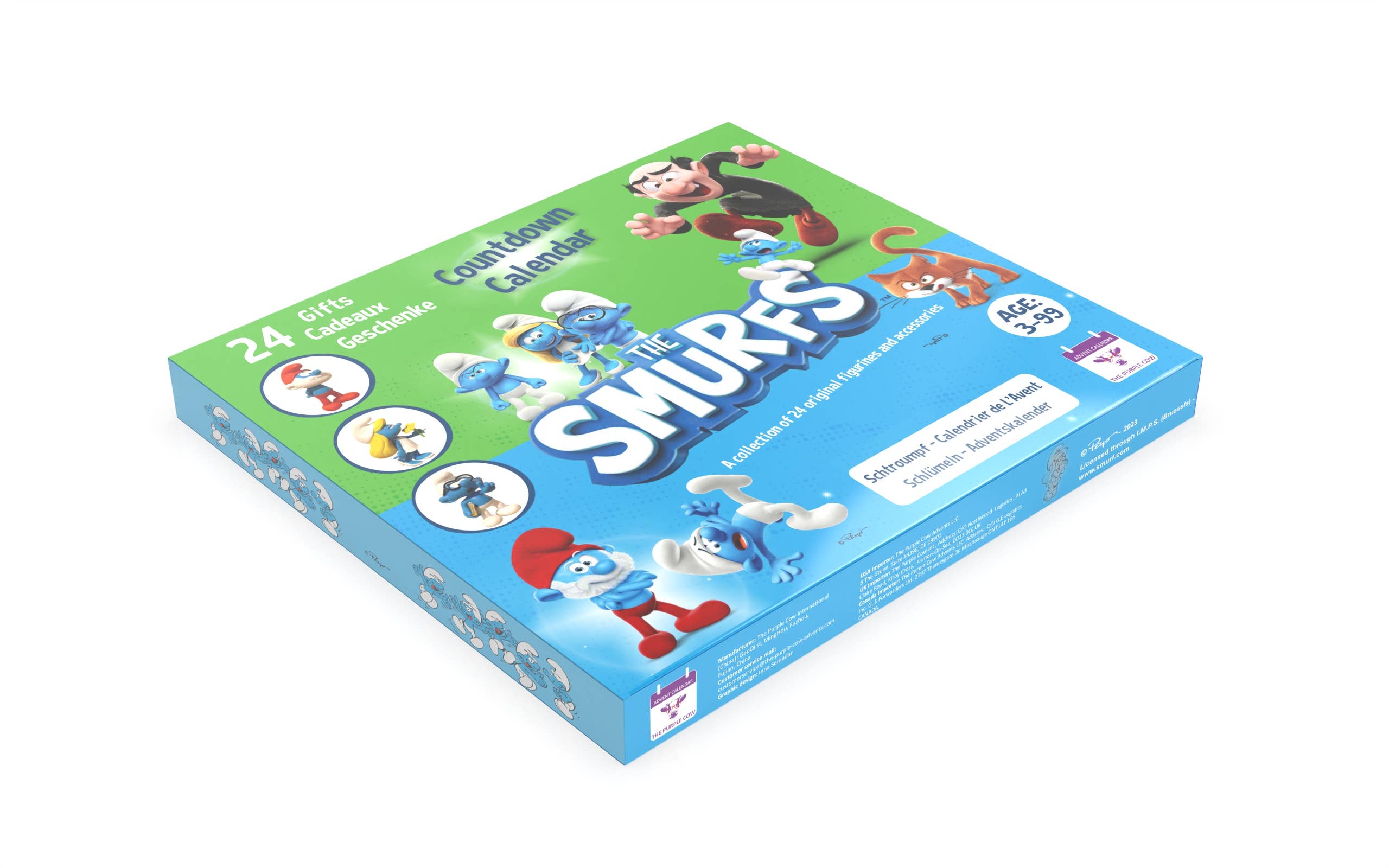 The Purple Cow America Inc. - Countdown Calendar - Smurfs