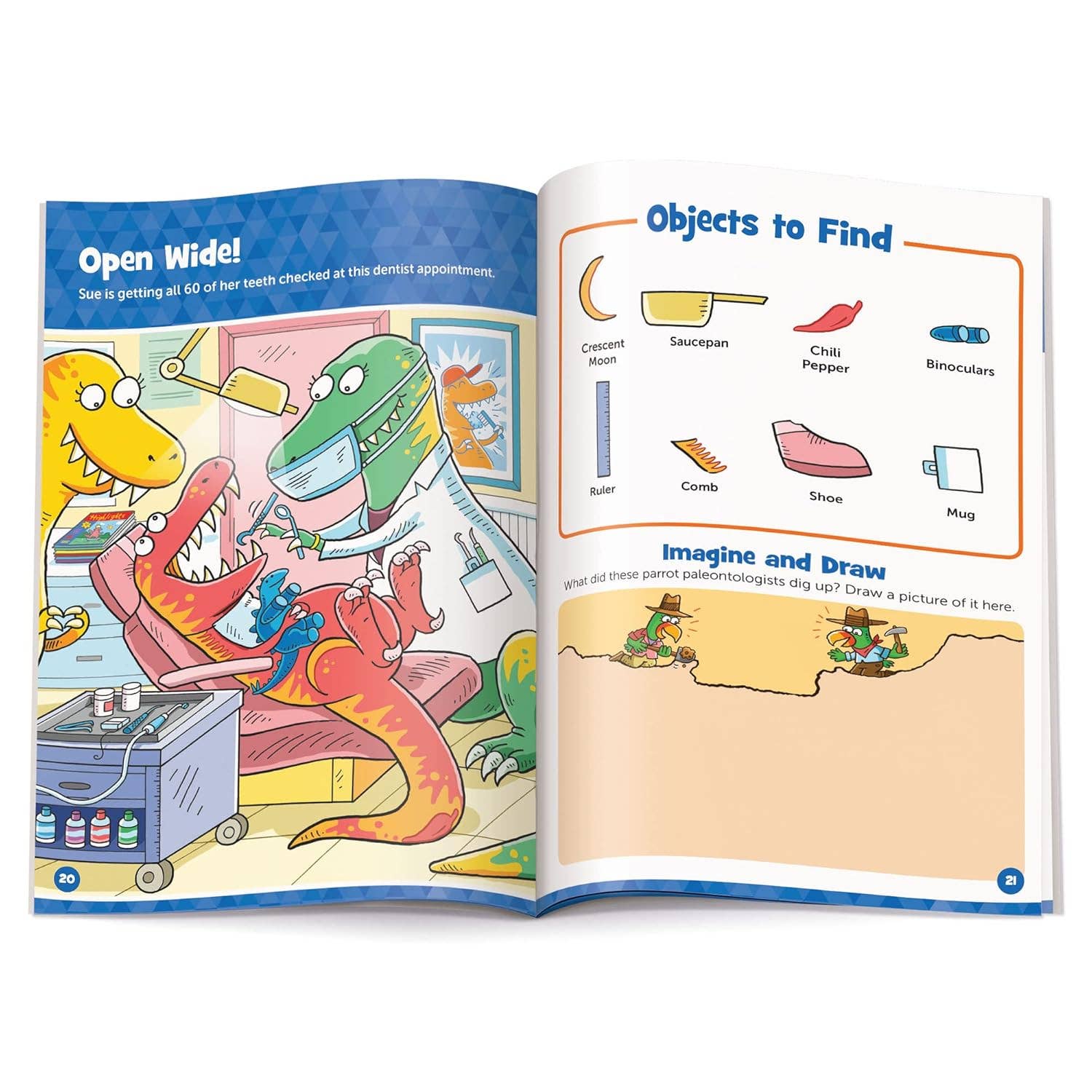 Highlights for Children - Dinosaur Hidden Pictures Puffy Sticker Playscenes