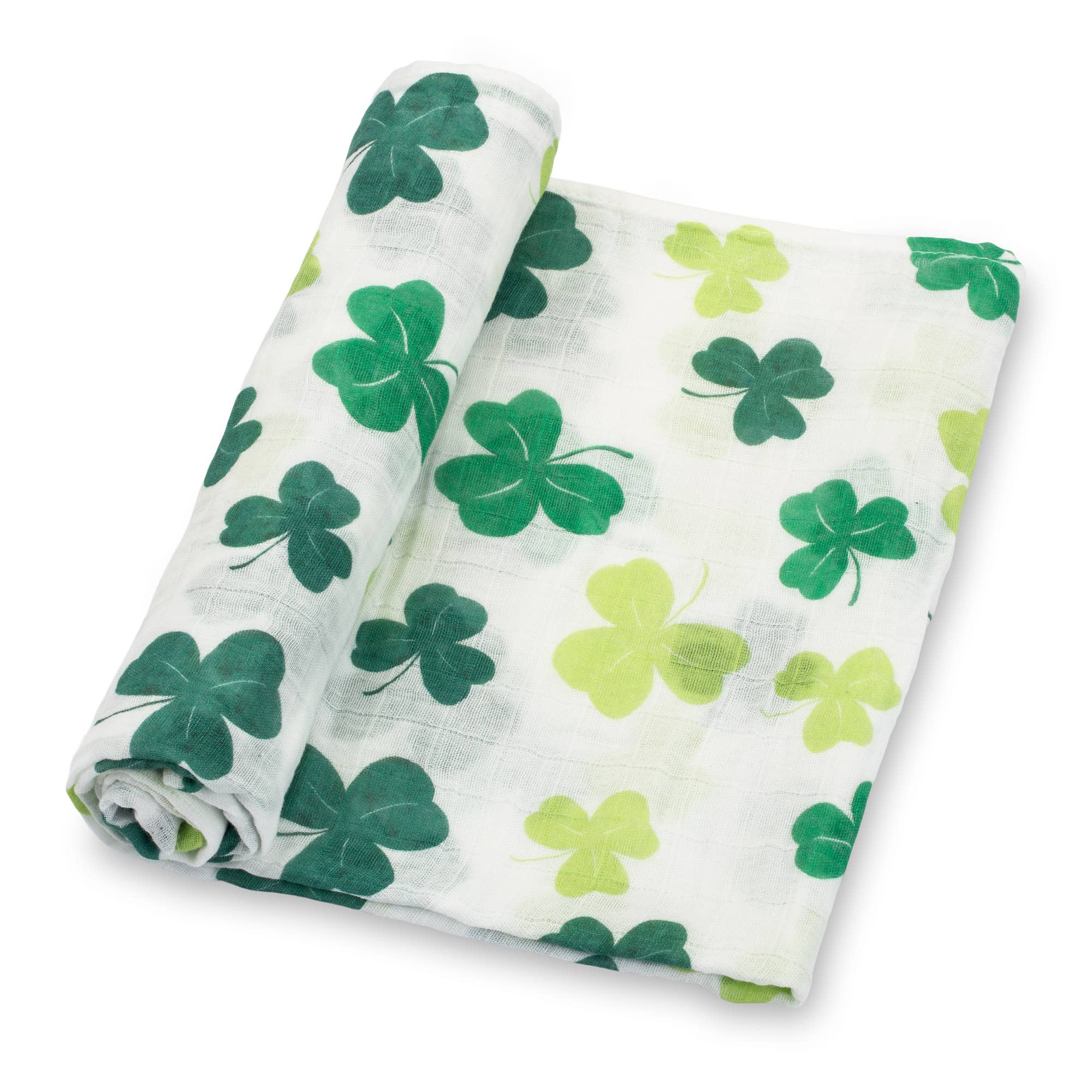 LollyBanks - Lucky Shamrock St. Patrick's Day Themed Baby Swaddle Blanket