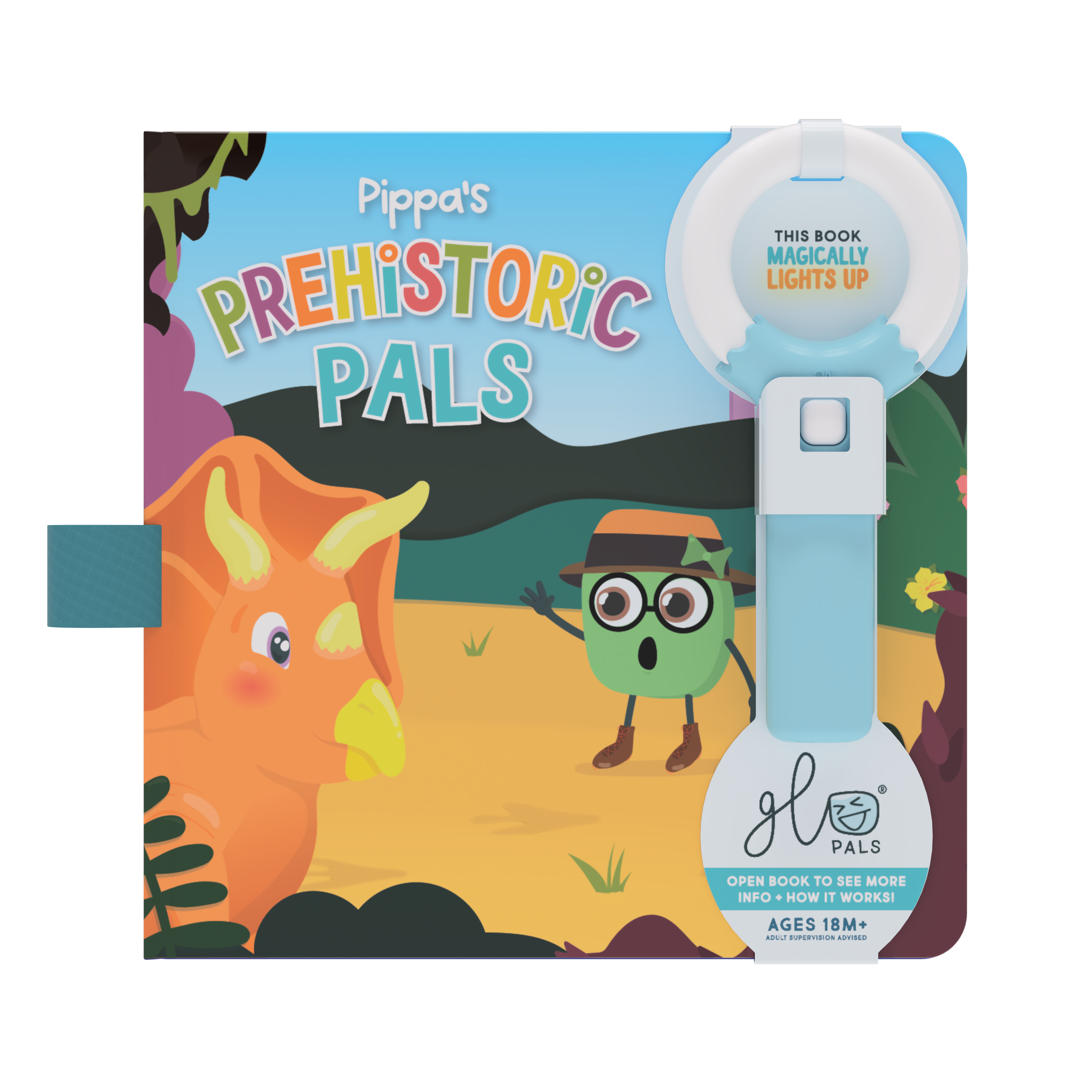 Glo Pals Light Up Book - Pippa and Her Prehistoric Pals