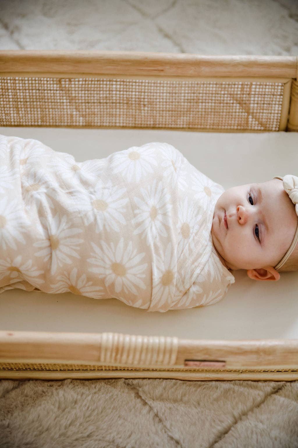 Cotton & Bamboo Swaddle - Fleur