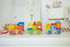 Spirit 'N Sprout - CASE Wooden Stacking Train Set for Kids - Pull Along Train