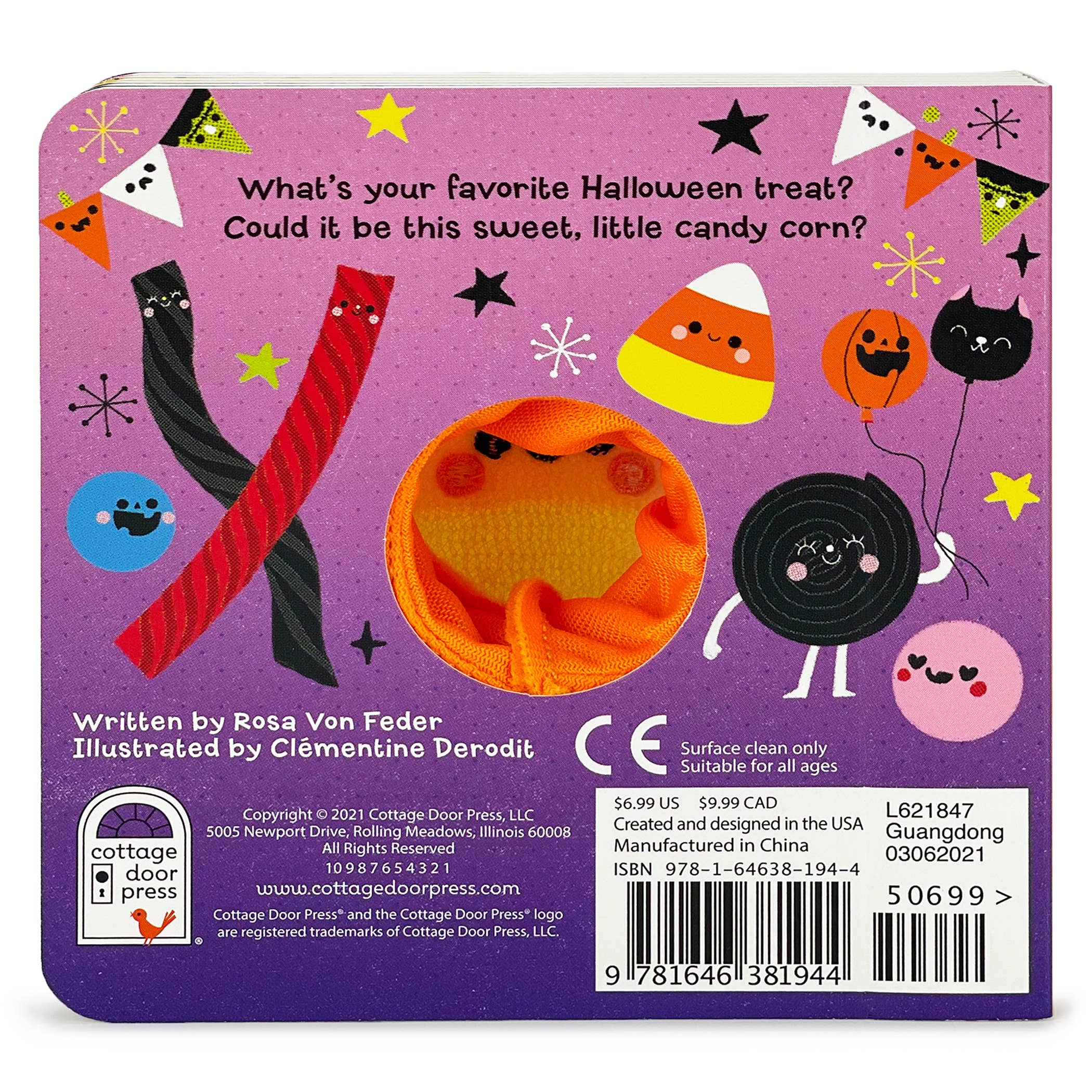 Candy Corn Halloween Finger Puppet Board Book