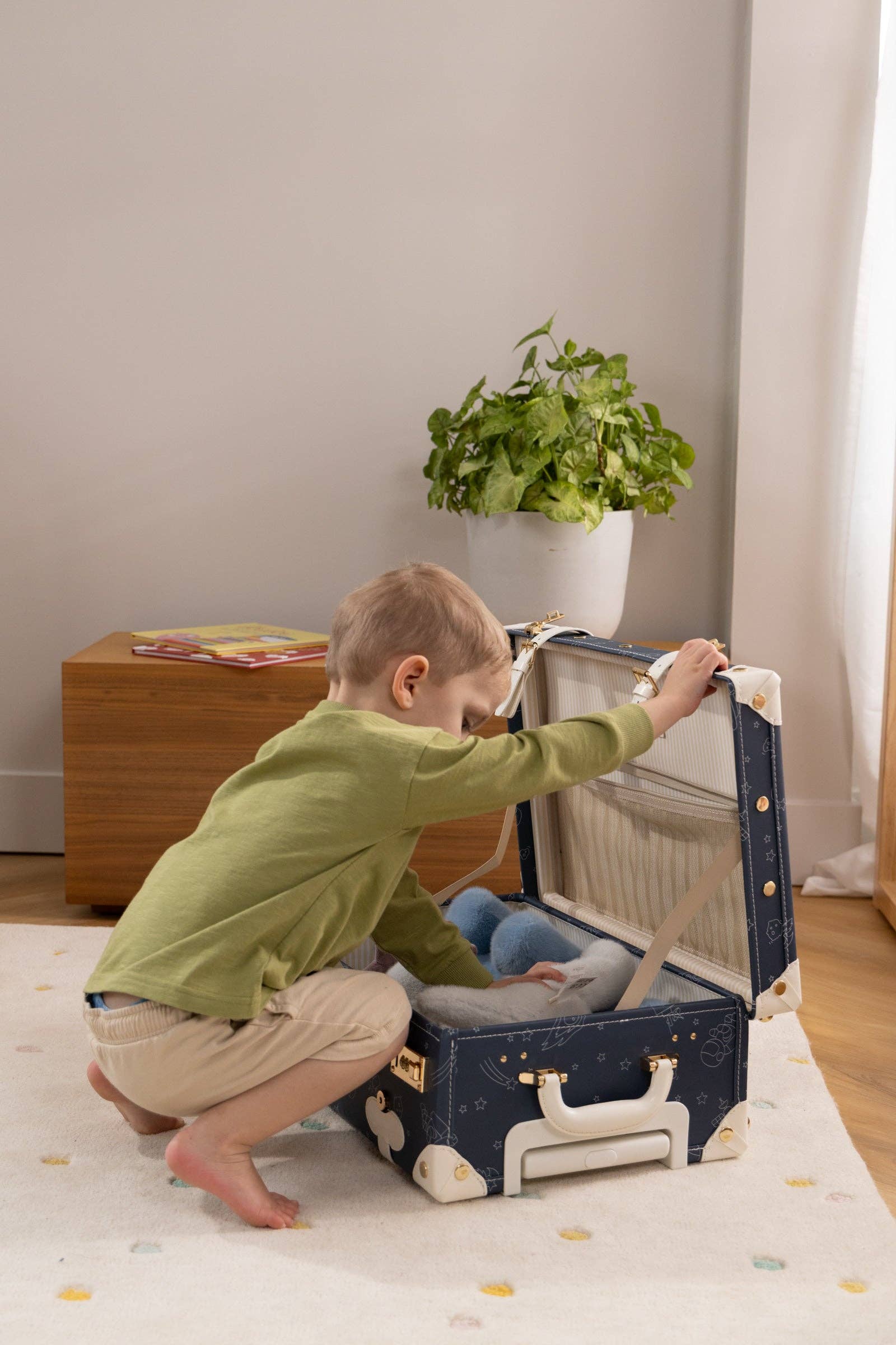 Coco Village - Vegan Leather Carry-On Suitcase - Space