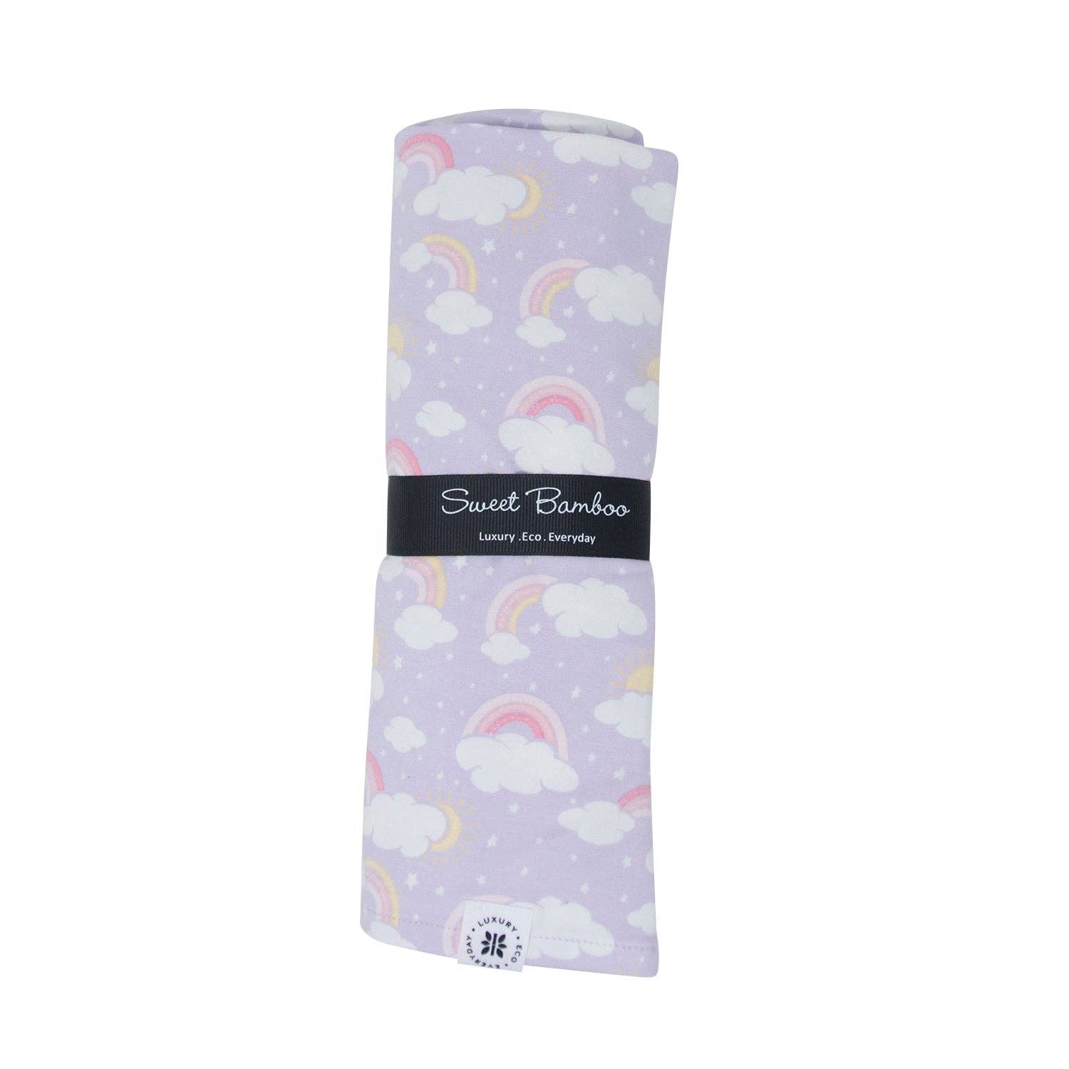 Sweet Bamboo - Swaddle - Rainbow Clouds: Rainbow Clouds / Girl / OS