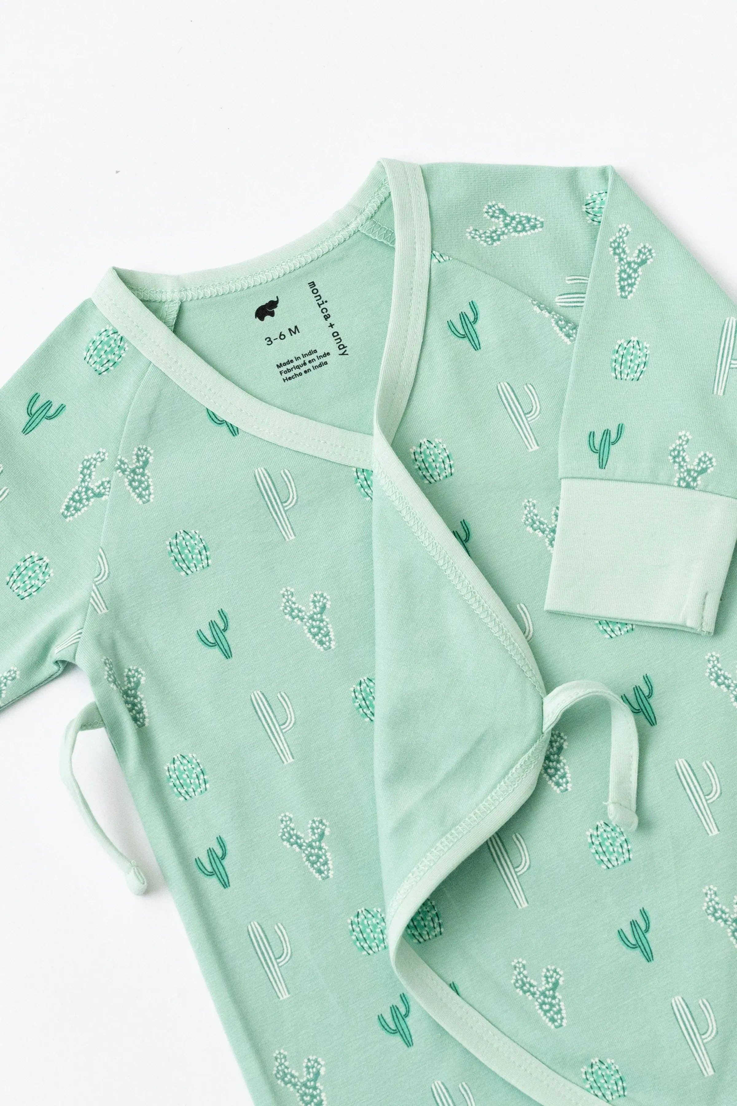 Kimono Tie One-Piece_Green Cactus: Unisex