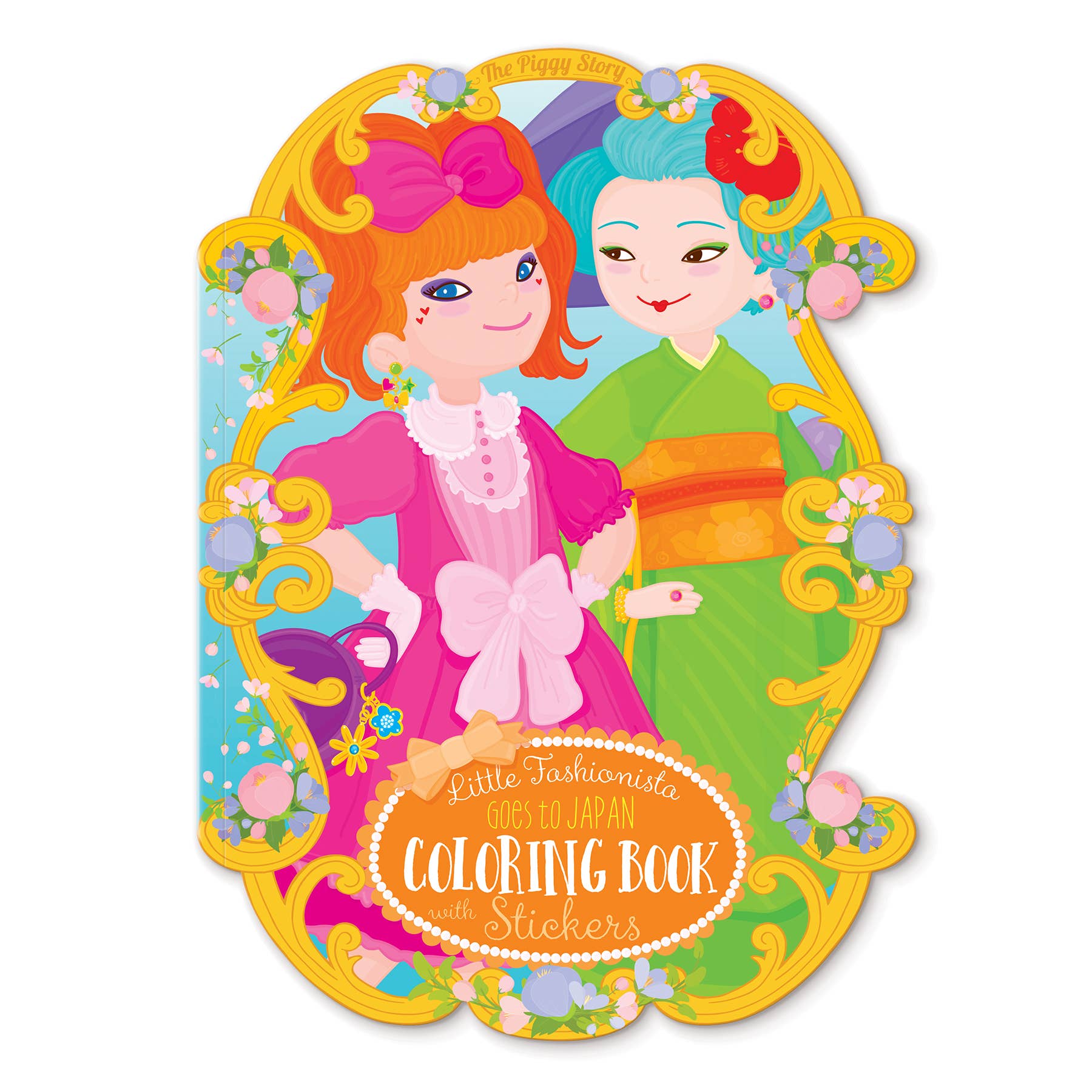 Little Fashionista Goes to JAPAN Coloring Book & Stickers