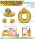 Pool Float - Duck Pool Tube - Gold