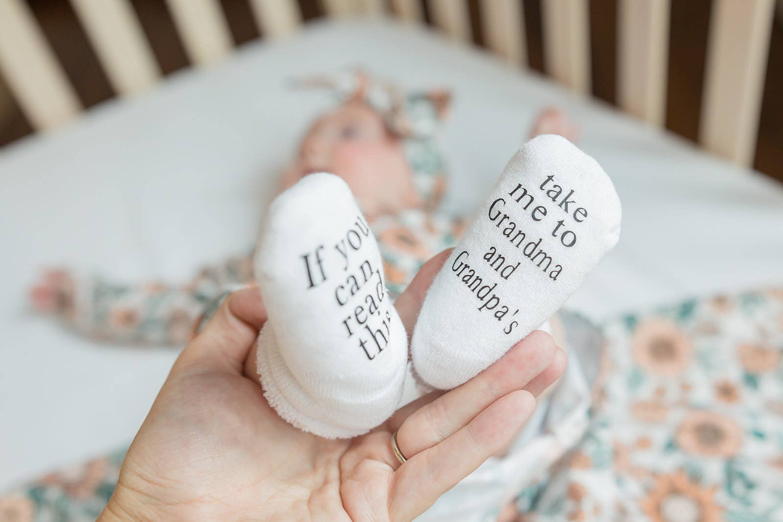 Dorothy’s Reason - Take Me to Grandma and Grandpas Baby Socks | Grandparents: 6-18mo