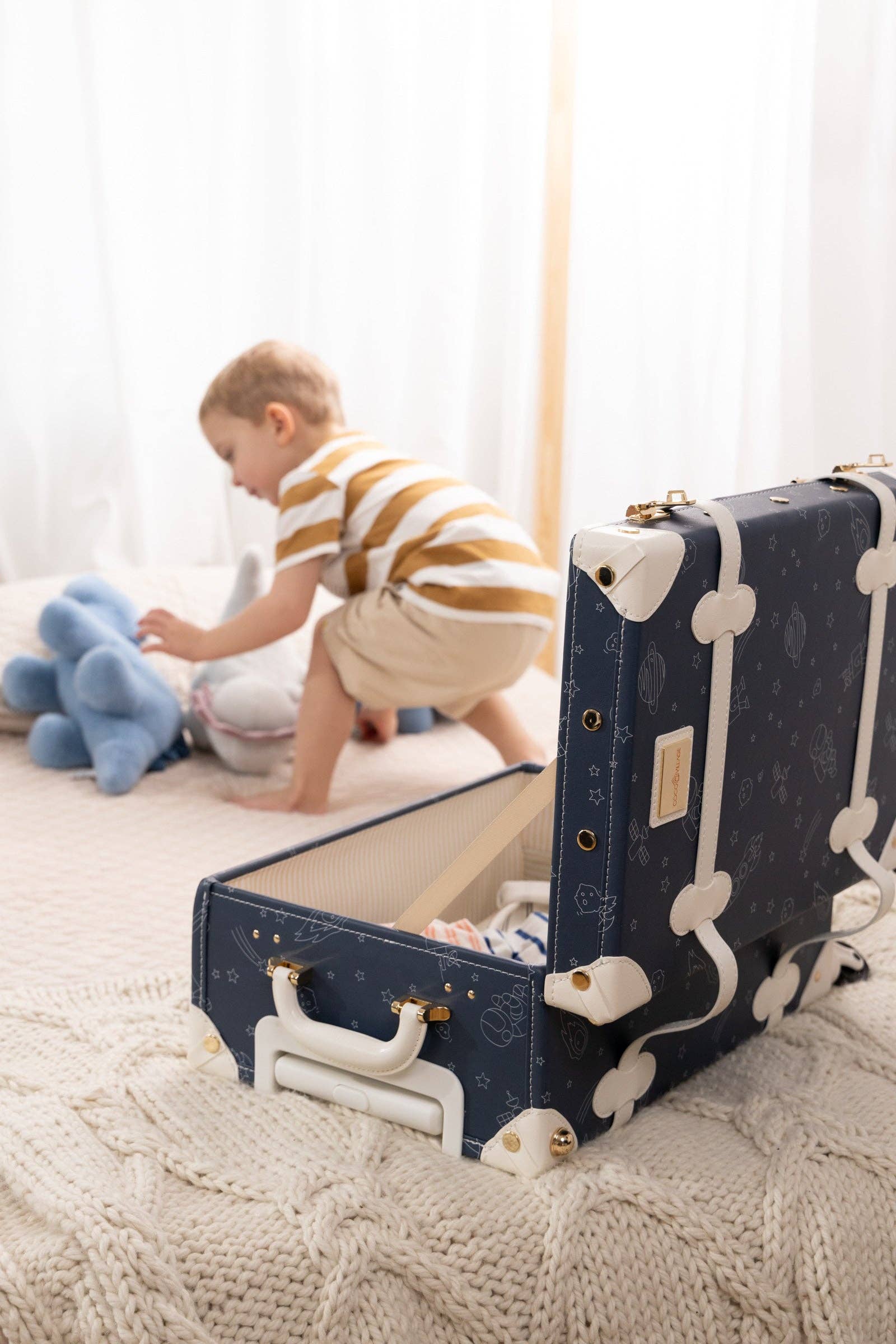 Coco Village - Vegan Leather Carry-On Suitcase - Space