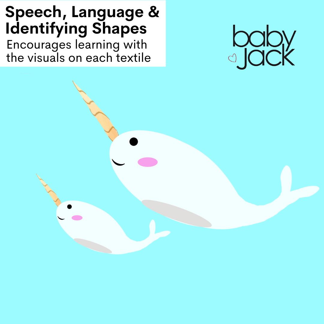 Baby Jack and Company - Mermaid Narwhals Seahorse Learning Lovey Collection