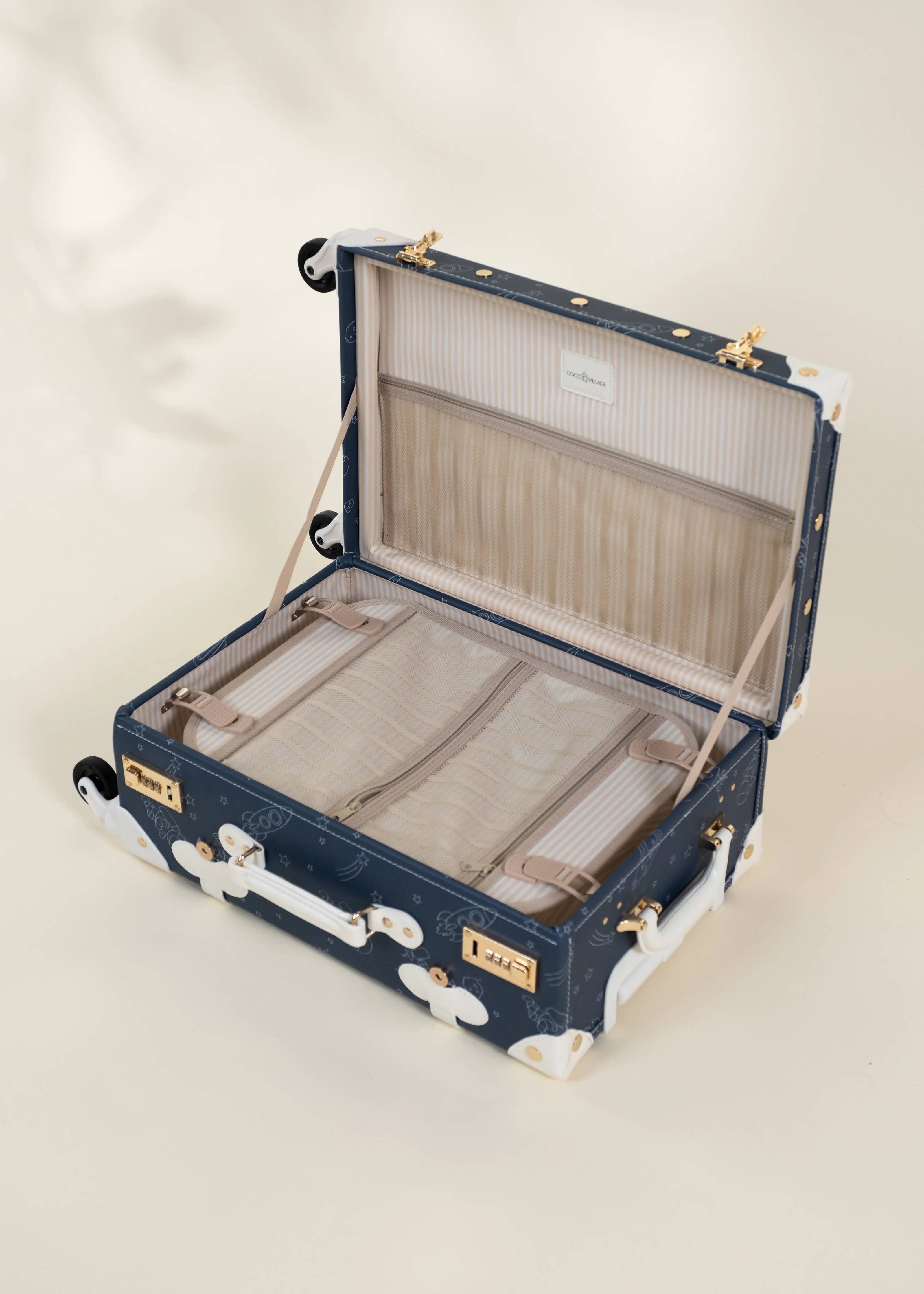 Coco Village - Vegan Leather Carry-On Suitcase - Space