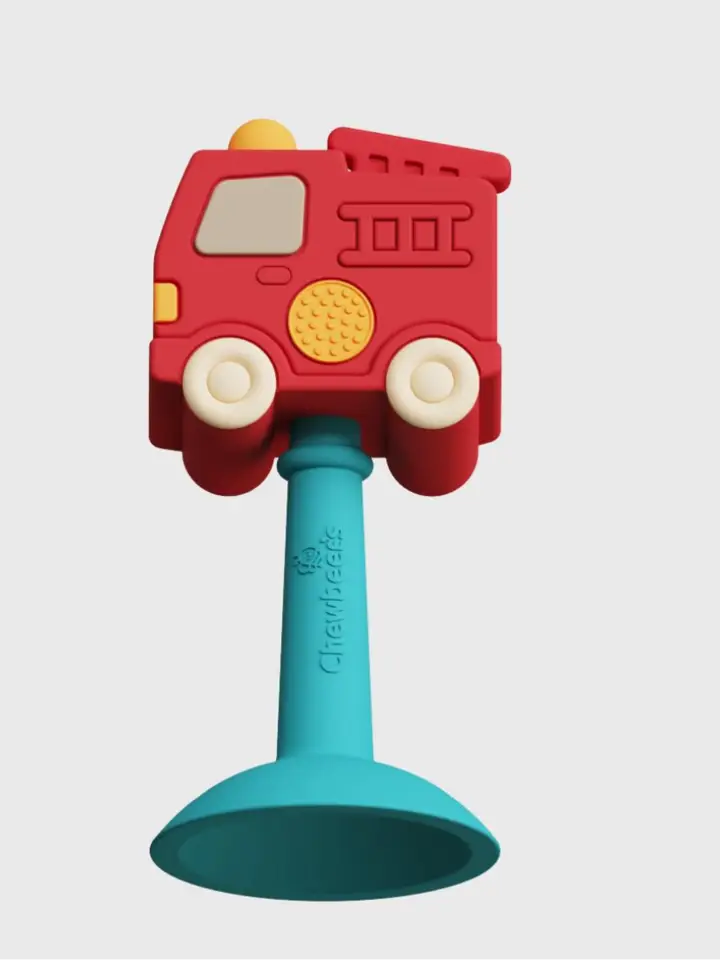 Chewbee's Silicone Teether Rattle- Fire Truck