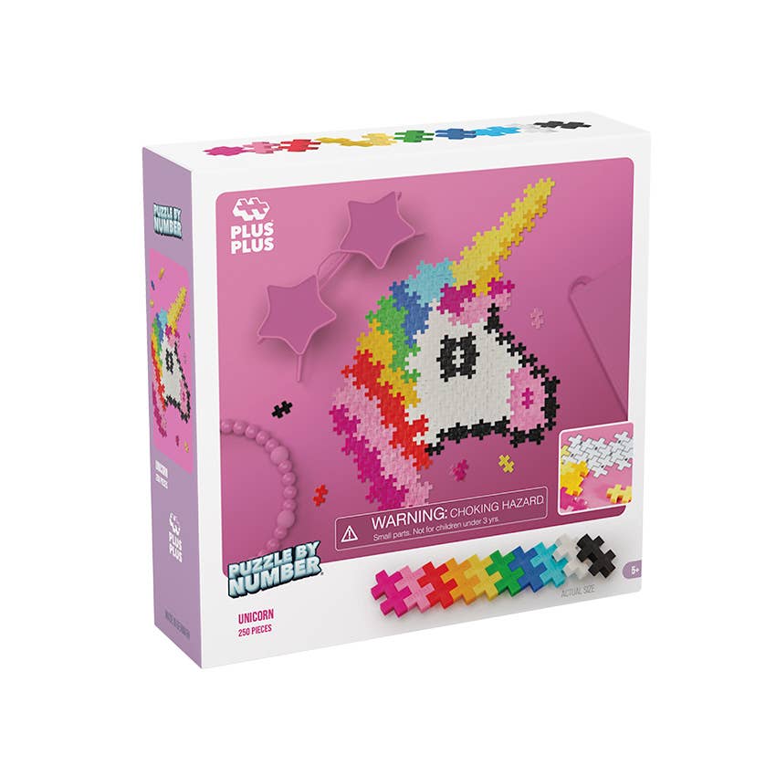 Plus-Plus USA - Puzzle by Number - 250 pc Unicorn