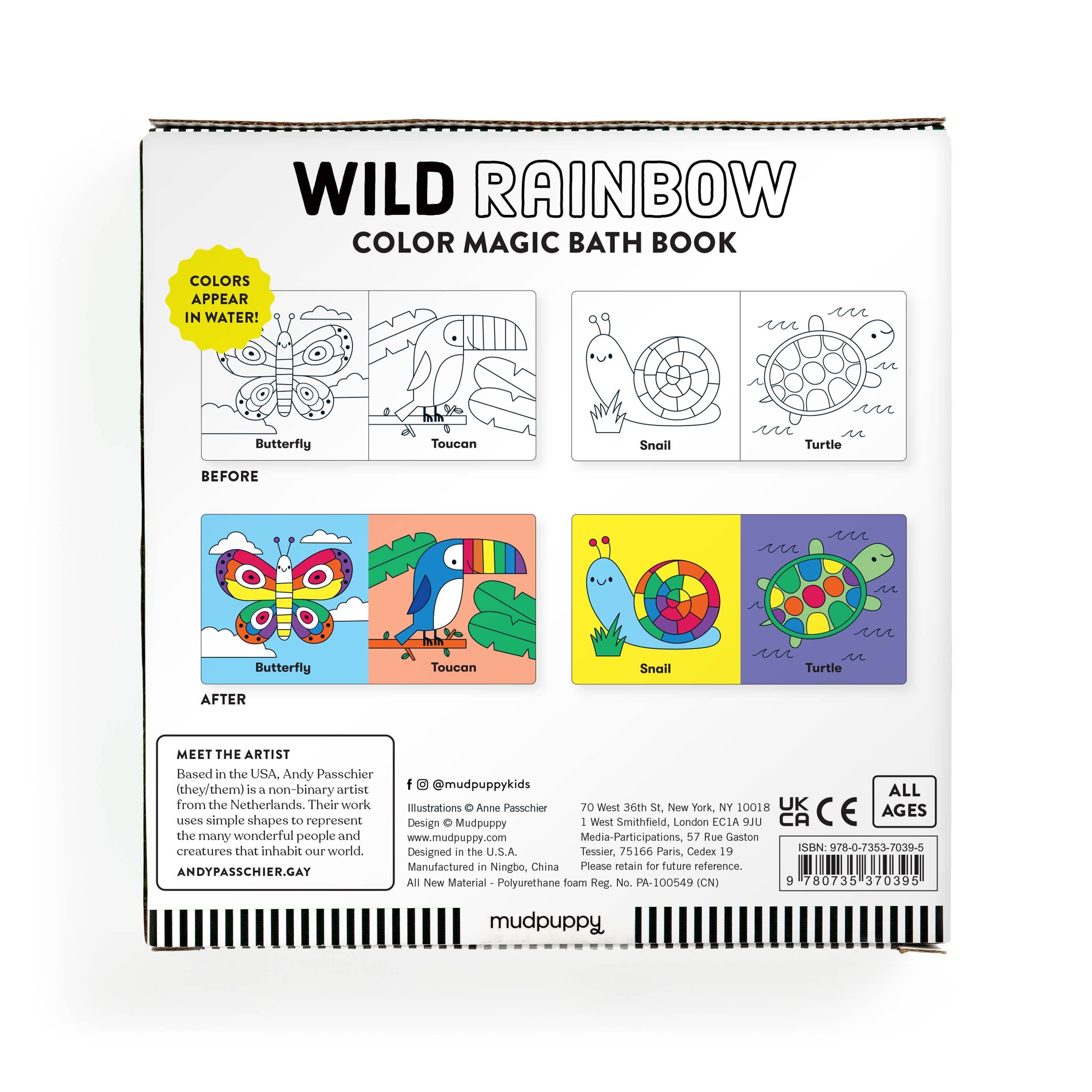 Chronicle Books - Wild Rainbow Color Magic Bath Book