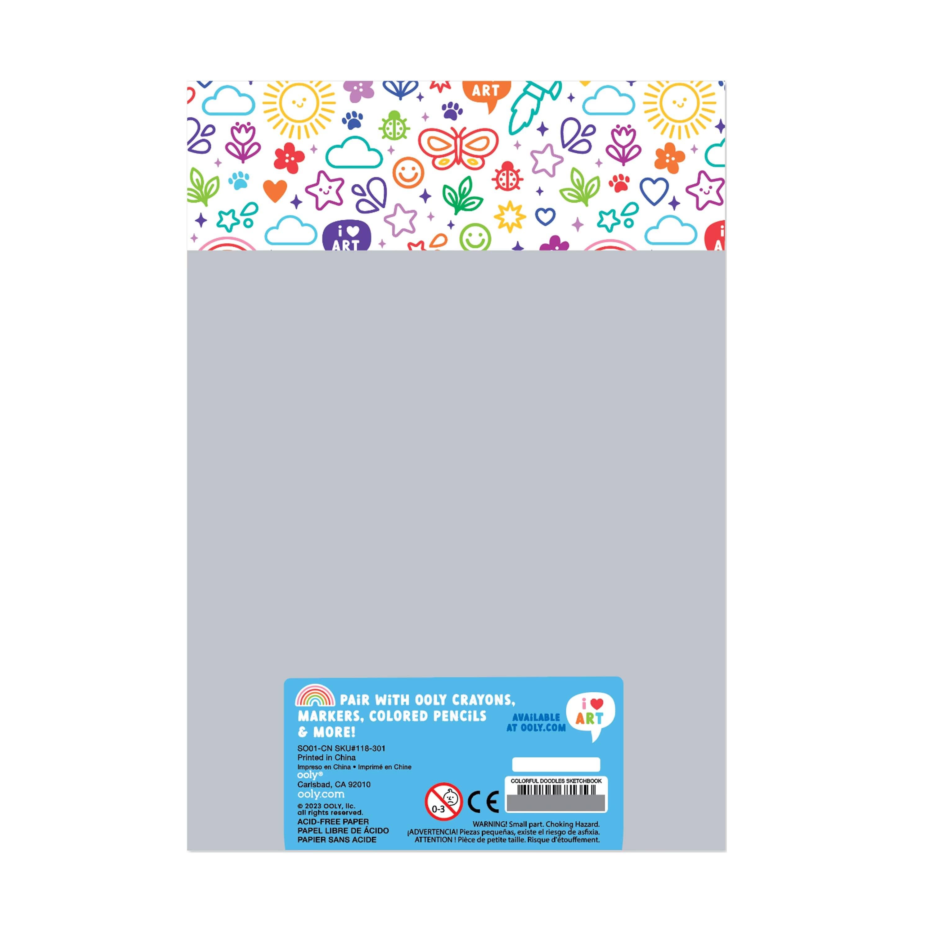 OOLY - Colorful Doodles Sketchbook - 60 Sheets