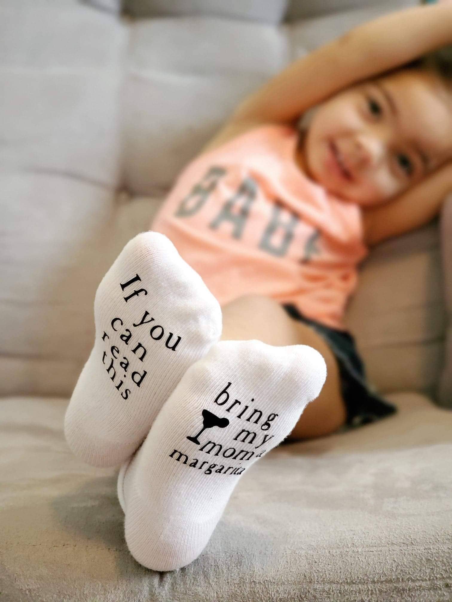 Bring my Mom a Margarita Baby Socks | Items for Moms | Baby: 6-18mo