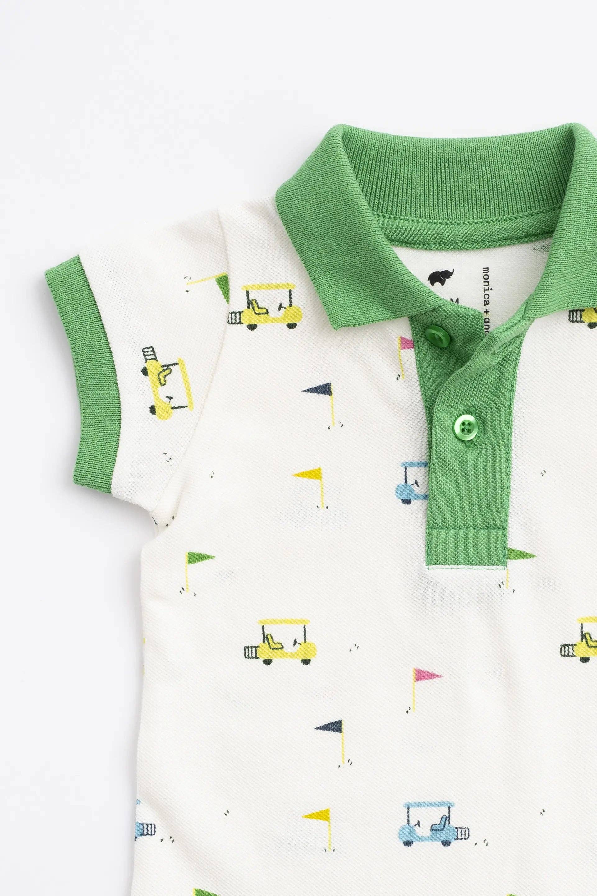 Organic Short Sleeve Golf Polo Little Caddies