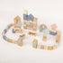 Wooden Building Blocks - 70pc Natural Wood Block Set Ages 2+