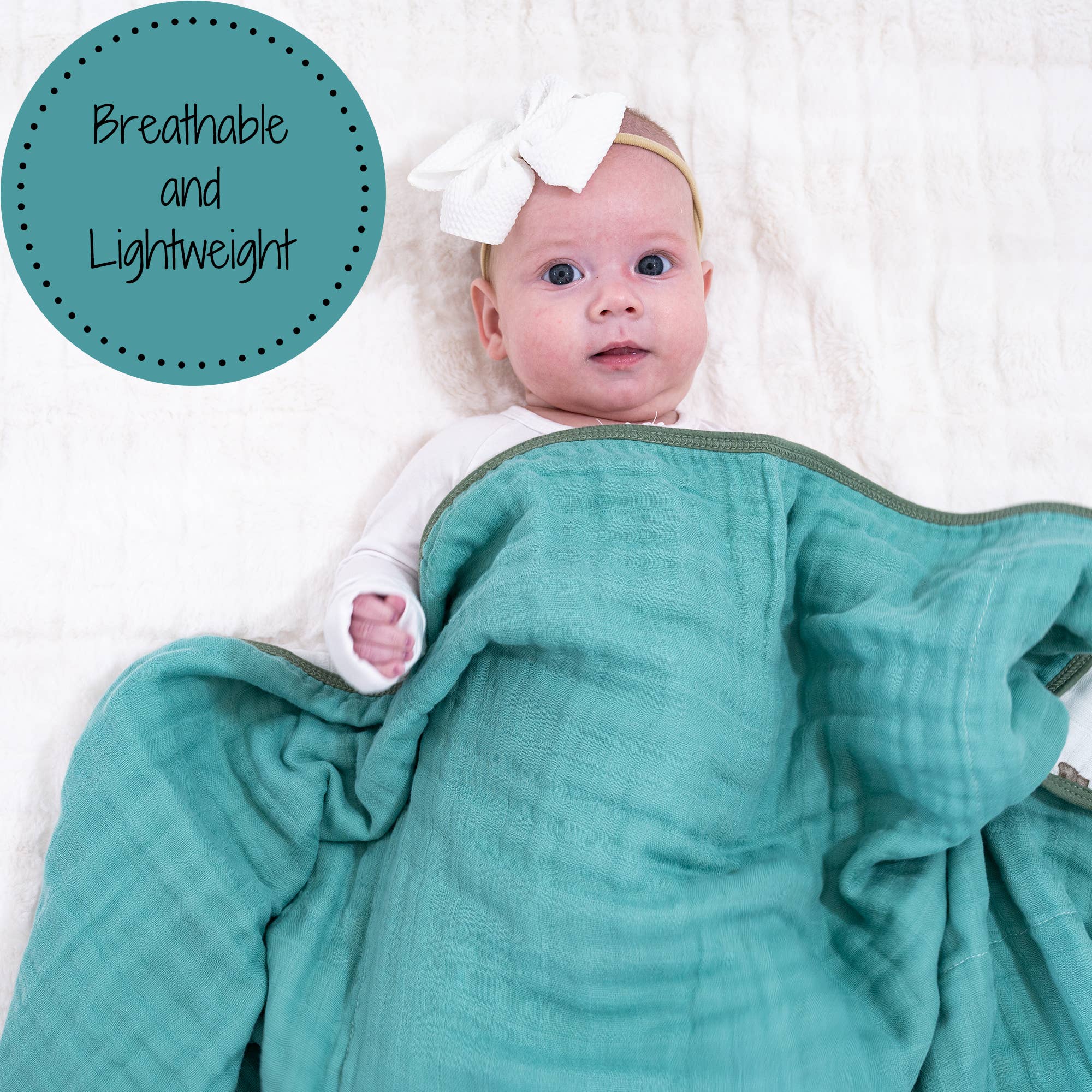 LollyBanks - Dinosaur Toddler 100% Cotton Baby Toddler Muslin Blanket