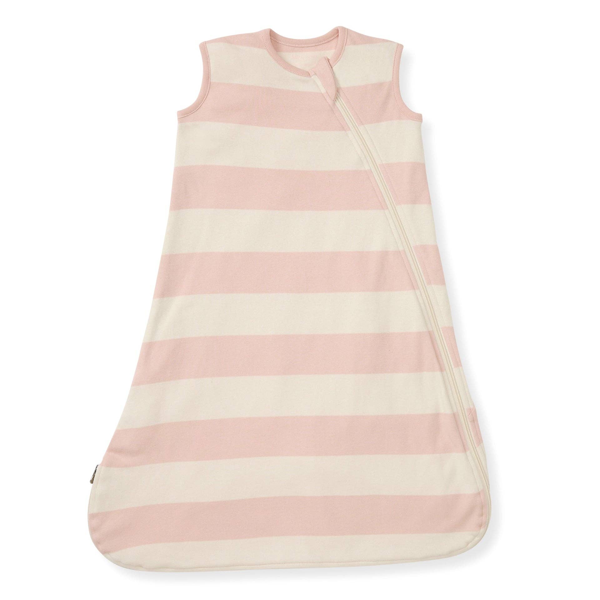 Burt's Bees Baby - Rugby Stripe Organic Lightweight Beekeeper™ Wearable Baby Blanket - Pink Sand: Pink Sand / Small