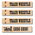 Wooden Train Whistle Fidget Kids Toy