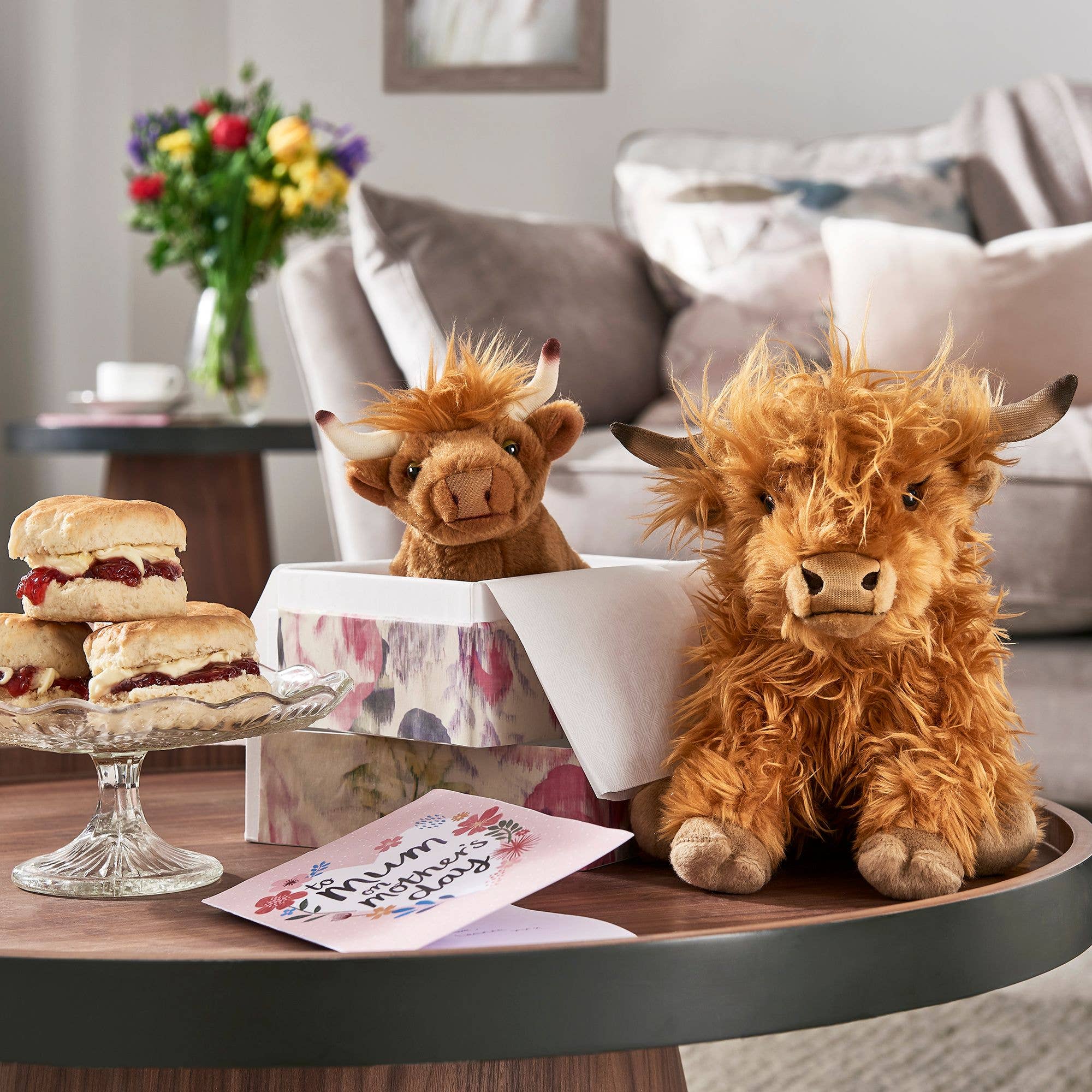 Tiger Hart Toys - Henley the Highland Cow Large Plush Stuffed Animal Toy