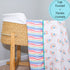 LollyBanks - Rainbow Toddler 100% Cotton Muslin Blanket