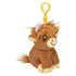 La Luna Bella - Toys - 4" Plush Highland Cow Clip On - LLB Toys