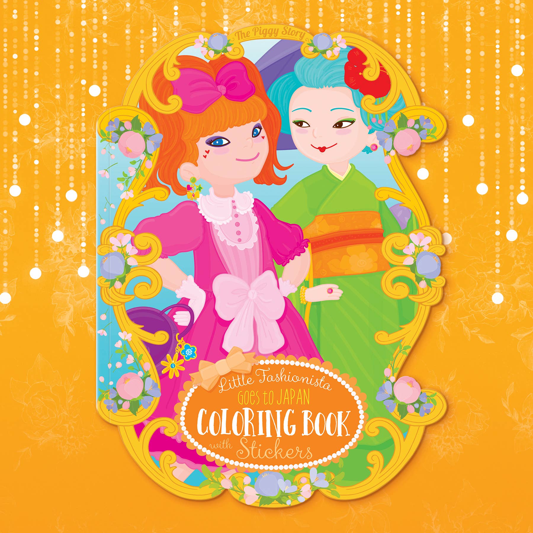 Little Fashionista Goes to JAPAN Coloring Book & Stickers