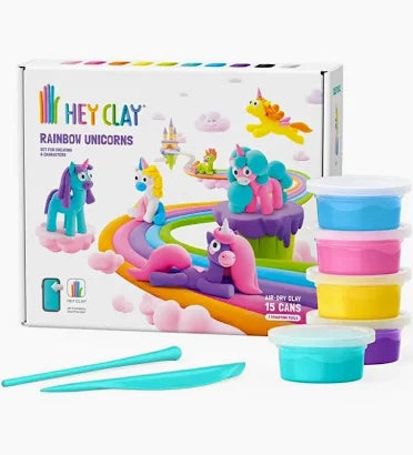 Hey Clay-Rainbow Unicorns