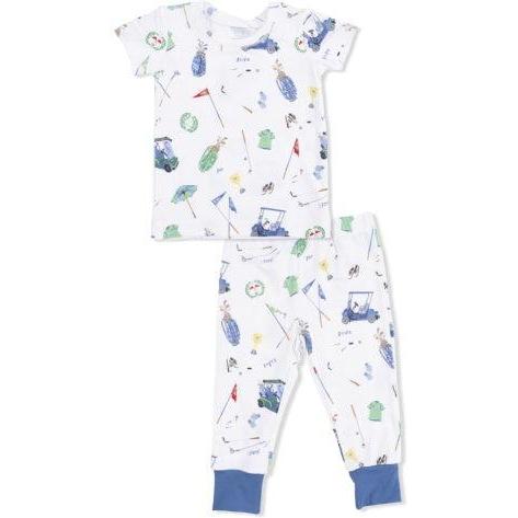 Angel Dear Golf Things - Short Sleeve Loungewear Set | Ivory